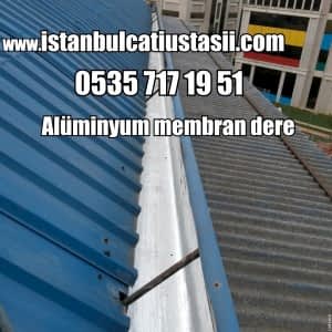 Alüminyumlu membran çatı deresi- Trapez çatı kaplam fiyatları-